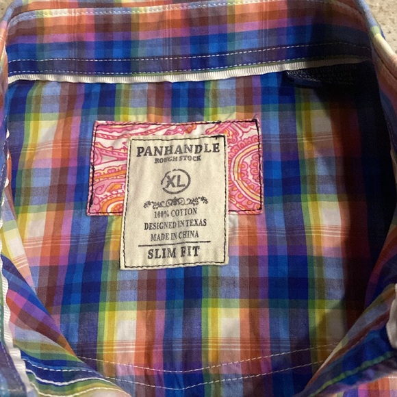 Panhandle Western Slim Fit Shirt Size XL - Picture 5 of 7